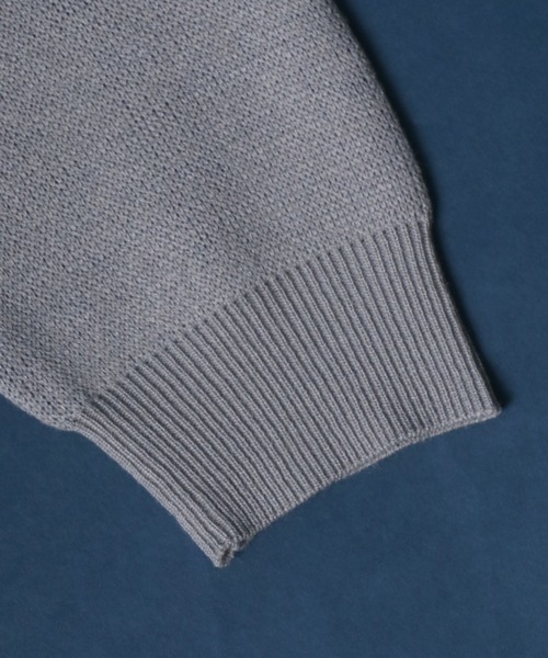 ANPAS（アンパス）の「Flower Total Pattern Jacquard Knit Pullover/花柄 オーバーサイズ ジャガード ニット プルオーバー（ニット/セーター・メンズ・チャコールグレー/グレー/アイボリー/ネイビー/ブルー・M/L）」の12枚目の写真