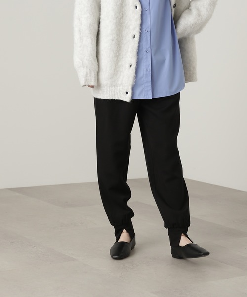 N.(N. Natural Beauty Basic)(エヌエヌナチュラルビューティーベーシック)の「◆スリットジョガーパンツ(スウェットパンツ・レディース・ブラック/ブルー/オフホワイト・MEDIUM)」の6枚目の写真