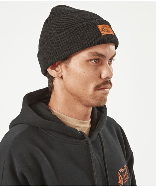 VOLCOM(ボルコム)の「【VOLCOM】VOLCOM WKWEAR BEANIE(ニットキャップ/ビーニー・メンズ・ブラック/オレンジ・O/S)」の9枚目の写真