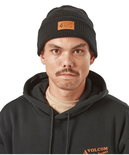 VOLCOM(ボルコム)の「【VOLCOM】VOLCOM WKWEAR BEANIE(ニットキャップ/ビーニー・メンズ・ブラック/オレンジ・O/S)」の11枚目の写真