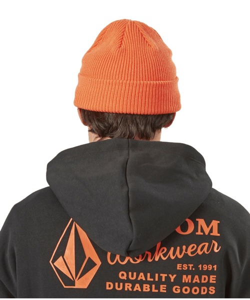 VOLCOM(ボルコム)の「【VOLCOM】VOLCOM WKWEAR BEANIE(ニットキャップ/ビーニー・メンズ・ブラック/オレンジ・O/S)」の12枚目の写真