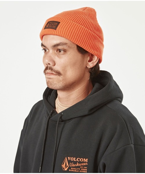 VOLCOM(ボルコム)の「【VOLCOM】VOLCOM WKWEAR BEANIE(ニットキャップ/ビーニー・メンズ・ブラック/オレンジ・O/S)」の14枚目の写真