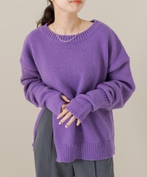 mline | [mline]アームカバー付スリットニット(ニット/セーター)