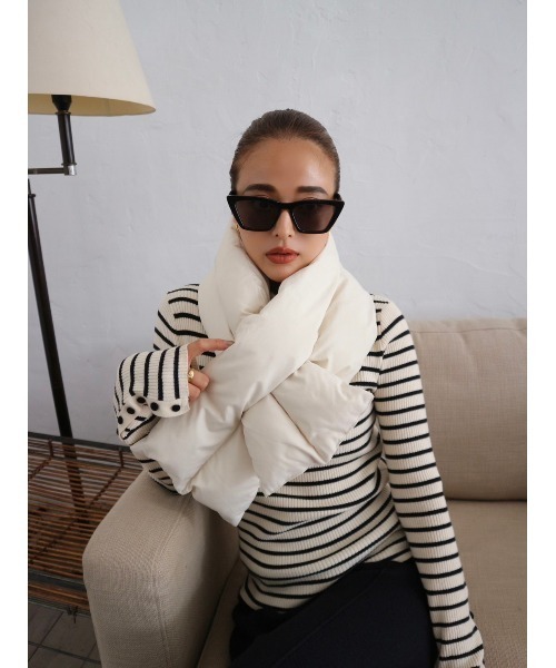 TRUNC（トランクエイティーエイト）の「Padding Big Stall（ストール/ショール・レディース・アイボリー・FREE）」の3枚目の写真