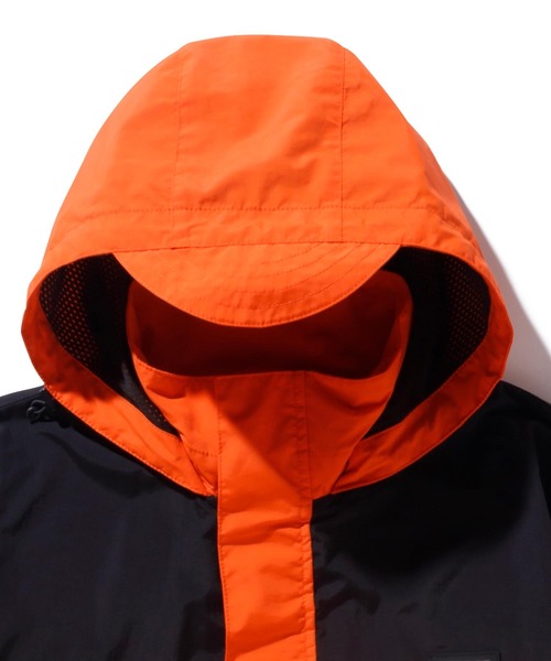 XLARGE(エクストララージ)の「PANELED NYLON JACKET(ナイロンジャケット・メンズ・ネイビー/オレンジ/チャコール・S/M/L/XL)」の5枚目の写真
