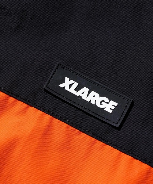 XLARGE(エクストララージ)の「PANELED NYLON JACKET(ナイロンジャケット・メンズ・ネイビー/オレンジ/チャコール・S/M/L/XL)」の7枚目の写真