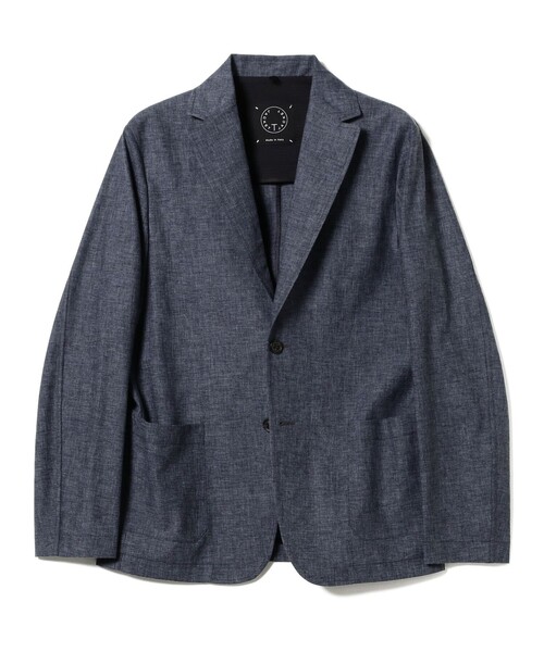 T-JACKET(ティージャケット)の「T-JACKET × Brilla per il gusto / 別注 / 別注 ストレッチシャンブレー ジャケット(その他アウター・メンズ・ブルー系その他4・M/XS/L/S)」の1枚目の写真