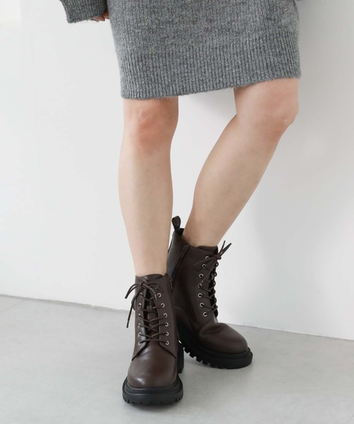 archives(アルシーヴ)の「レースアップブーツ(ブーツ・レディース・ブラウン/ブラック・MEDIUM/LARGE)」の14枚目の写真