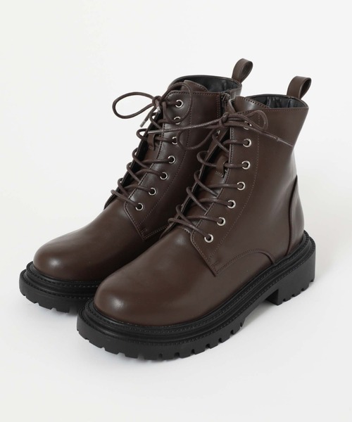 archives(アルシーヴ)の「レースアップブーツ(ブーツ・レディース・ブラウン/ブラック・MEDIUM/LARGE)」の19枚目の写真