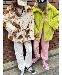 WC | オーバーフェイクファーコート(ムートンコート)