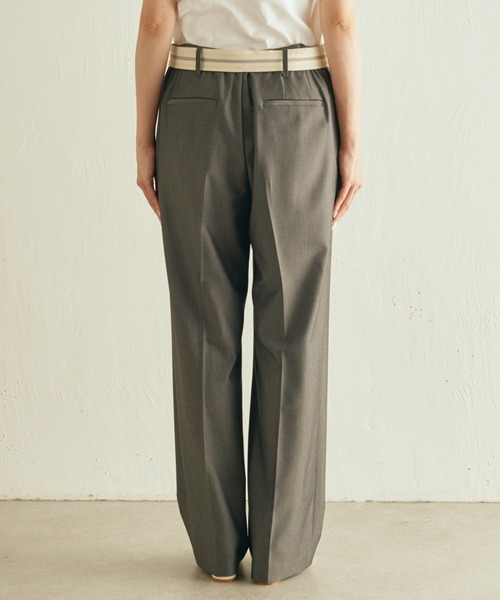 COLLAGE GALLARDAGALANTE（コラージュガリャルダガランテ）の「マーベルトデザインパンツ（スラックス・レディース・グレー/ベージュ・1/0）」の21枚目の写真