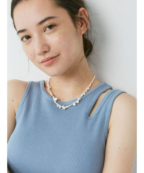 Ungrid（アングリッド）の「淡水パールネックレス（ネックレス・レディース・オフホワイト・FREE）」の3枚目の写真