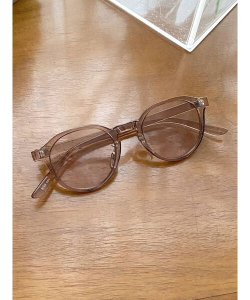 Ungrid（アングリッド）の「ラウンドフレームサングラス（サングラス・レディース・ブラック/ブラウン・FREE）」の5枚目の写真