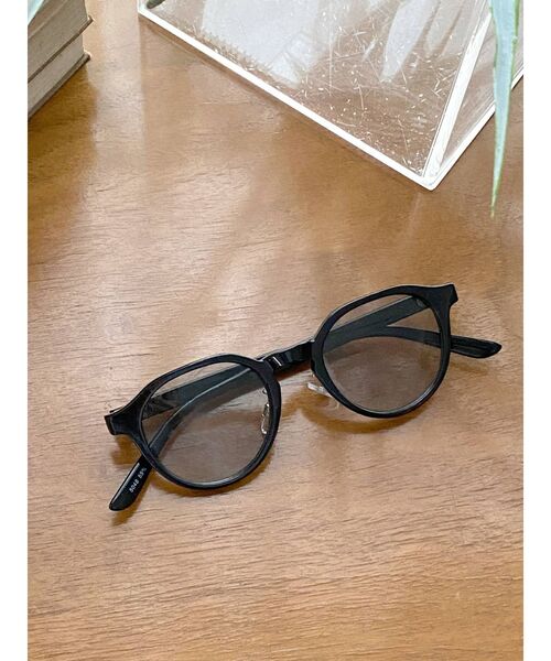 Ungrid（アングリッド）の「ラウンドフレームサングラス（サングラス・レディース・ブラック/ブラウン・FREE）」の3枚目の写真