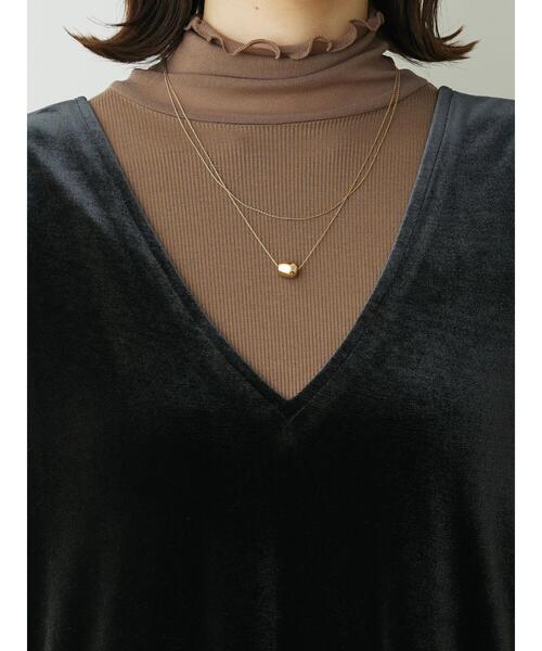 Green Parks(グリーンパークス)の「洗える2WAYベロアジャンパースカート(ジャンパースカート・レディース・ネイビー/ブラック/ホワイト系その他2・FREE)」の10枚目の写真