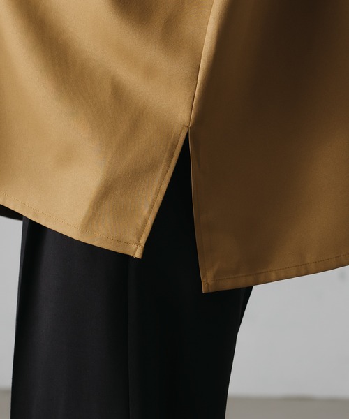 epnok（エプノック）の「サイドスリットロングカフスシャツ（シャツ/ブラウス・メンズ・チャコールグレー/ブラック/マスタード・SMALL/MEDIUM/LARGE）」の13枚目の写真