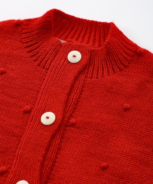 NIMES（ニーム）の「PERU KNIT ポップコーンカーディガン（カーディガン/ボレロ・レディース・ブルー/ネイビー/ホワイト・FREE）」の7枚目の写真