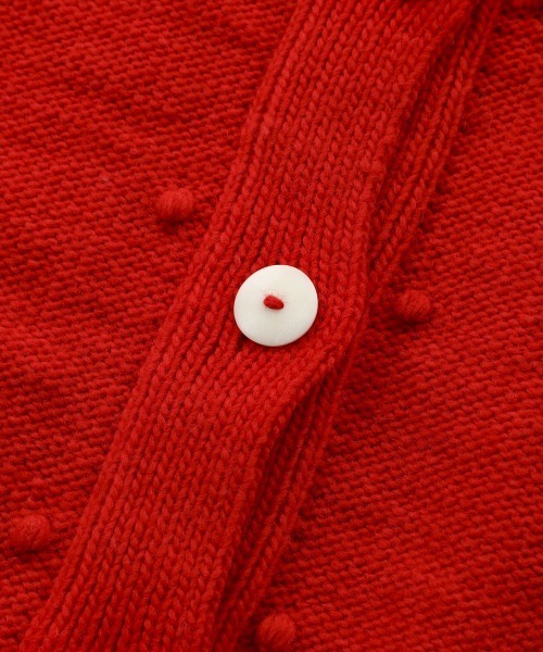 NIMES（ニーム）の「PERU KNIT ポップコーンカーディガン（カーディガン/ボレロ・レディース・ブルー/ネイビー/ホワイト・FREE）」の8枚目の写真