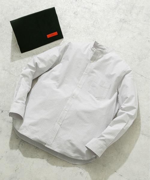 URBAN RESEARCH ROSSO MEN(アーバンリサーチロッソメン)の「『WEB限定』『XXLサイズあり』『抗菌/消臭』ハイパフォーマンスオックスバンドカラーシャツ(シャツ/ブラウス・メンズ・ブラック/ライトブルー/ホワイト/インディゴブルー/グレー/ブラック系その他/ストライプ/グリーン系その他/ブラウン系その他/ピンク系その他/ネイビー/ブルー系その他/グレー系その他/ベージュ・X-LARGE/LARGE/MEDIUM/SMALL/XX-LARGE)」の6枚目の写真