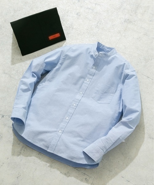 URBAN RESEARCH ROSSO MEN(アーバンリサーチロッソメン)の「『WEB限定』『XXLサイズあり』『抗菌/消臭』ハイパフォーマンスオックスバンドカラーシャツ(シャツ/ブラウス・メンズ・ブラック/ライトブルー/ホワイト/インディゴブルー/グレー/ブラック系その他/ストライプ/グリーン系その他/ブラウン系その他/ピンク系その他/ネイビー/ブルー系その他/グレー系その他/ベージュ・X-LARGE/LARGE/MEDIUM/SMALL/XX-LARGE)」の10枚目の写真