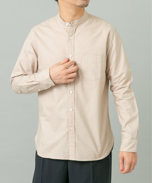 URBAN RESEARCH ROSSO MEN(アーバンリサーチロッソメン)の「『WEB限定』『XXLサイズあり』『抗菌/消臭』ハイパフォーマンスオックスバンドカラーシャツ(シャツ/ブラウス・メンズ・ブラック/ライトブルー/ホワイト/インディゴブルー/グレー/ブラック系その他/ストライプ/グリーン系その他/ブラウン系その他/ピンク系その他/ネイビー/ブルー系その他/グレー系その他/ベージュ・X-LARGE/LARGE/MEDIUM/SMALL/XX-LARGE)」の15枚目の写真