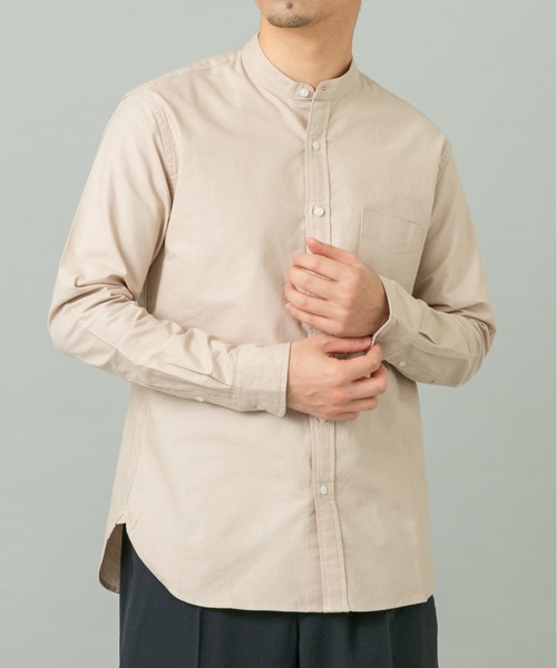 URBAN RESEARCH ROSSO MEN(アーバンリサーチロッソメン)の「『WEB限定』『XXLサイズあり』『抗菌/消臭』ハイパフォーマンスオックスバンドカラーシャツ(シャツ/ブラウス・メンズ・ブラック/ライトブルー/ホワイト/インディゴブルー/グレー/ブラック系その他/ストライプ/グリーン系その他/ブラウン系その他/ピンク系その他/ネイビー/ブルー系その他/グレー系その他/ベージュ・X-LARGE/LARGE/MEDIUM/SMALL/XX-LARGE)」の16枚目の写真