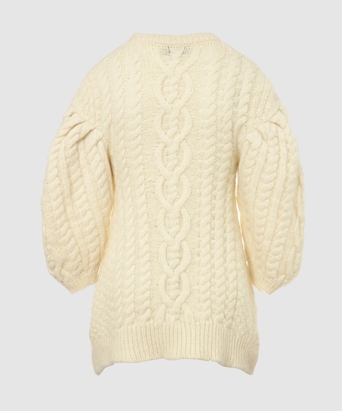 Simone Rocha(シモーネロシャ)の「SHORT PUFF SLEEVE SCULPTED SWEATER(ニット/セーター・レディース・ブラック/ホワイト系その他・XS)」の3枚目の写真
