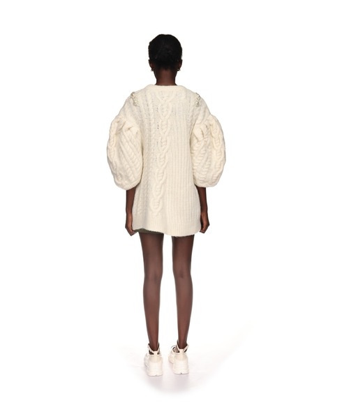 Simone Rocha(シモーネロシャ)の「SHORT PUFF SLEEVE SCULPTED SWEATER(ニット/セーター・レディース・ブラック/ホワイト系その他・XS)」の9枚目の写真