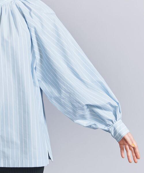 BEAUTY&YOUTH UNITED ARROWS(ビューティーアンドユースユナイテッドアローズ)の「タックボリューム ストライプシャツ -ウォッシャブル-(シャツ/ブラウス・レディース・ライトブルー・FREE)」の5枚目の写真