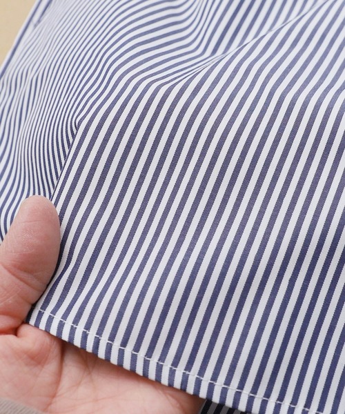 reca(レカ)の「【ZOZOTOWN限定】先染めストライプビックシャツ(シャツ/ブラウス・レディース・ピンク/ネイビー/グリーン・FREE)」の14枚目の写真