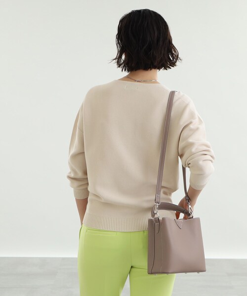 INDIVI(インディヴィ)の「◆【日本製/ガーター編み】ボートネックニット(ニット/セーター・レディース・オフホワイト/オレンジ系3/グリーン系その他4/ホワイト系5/ネイビー/ライトベージュ/ピンク系その他/ブルー系6・38/05/13/34/15 )」の22枚目の写真