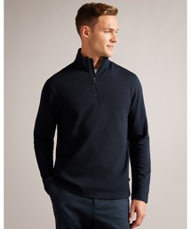Ted Baker | MORRIC ハーフジップ ファネルネック トップス(スウェット)