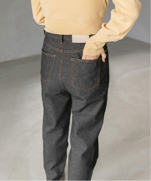 RANDA(ランダ)の「ハイウエストストレートデニム(デニムパンツ・レディース・ブラック/ブルー/ホワイト・0/1)」の22枚目の写真