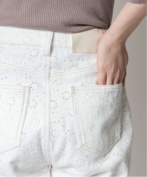 RANDA(ランダ)の「ハイウエストストレートデニム(デニムパンツ・レディース・ブラック/ブルー/ホワイト・0/1)」の13枚目の写真