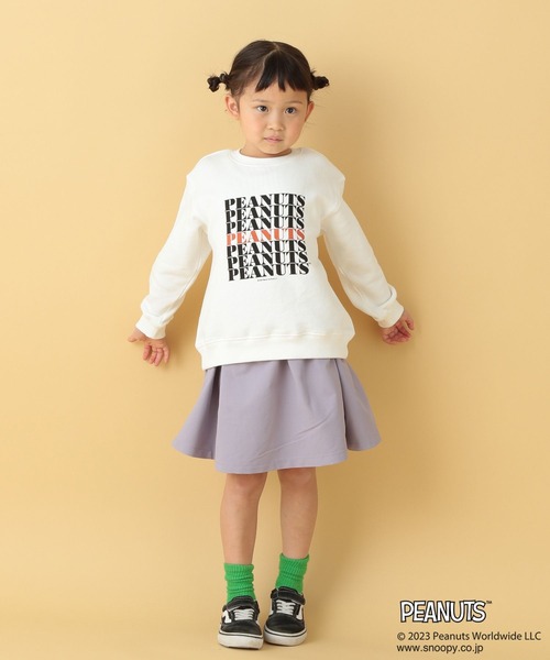 LEPSIM（レプシィム）の「【PEANUTS】プリントスウェット(KIDS)　186681（Tシャツ/カットソー・キッズ・ブラック/オフホワイト・SMALL/MEDIUM）」の3枚目の写真