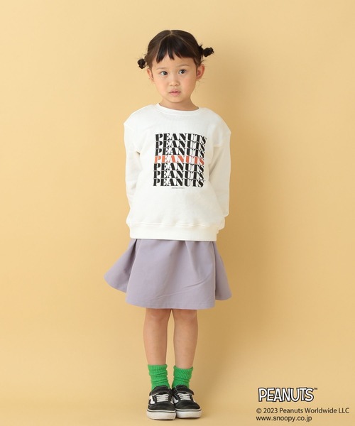LEPSIM（レプシィム）の「【PEANUTS】プリントスウェット(KIDS)　186681（Tシャツ/カットソー・キッズ・ブラック/オフホワイト・SMALL/MEDIUM）」の8枚目の写真