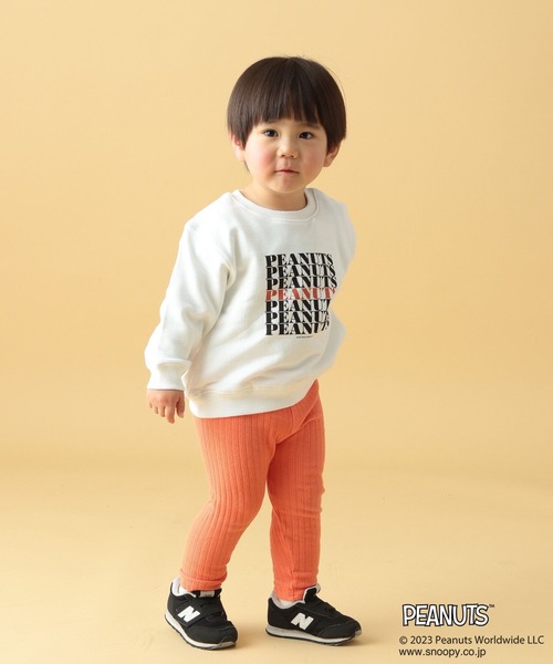 LEPSIM（レプシィム）の「【PEANUTS】プリントスウェット(KIDS)　186681（Tシャツ/カットソー・キッズ・ブラック/オフホワイト・SMALL/MEDIUM）」の4枚目の写真