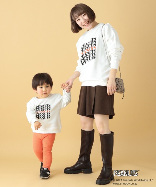 LEPSIM（レプシィム）の「【PEANUTS】プリントスウェット(KIDS)　186681（Tシャツ/カットソー・キッズ・ブラック/オフホワイト・SMALL/MEDIUM）」の20枚目の写真