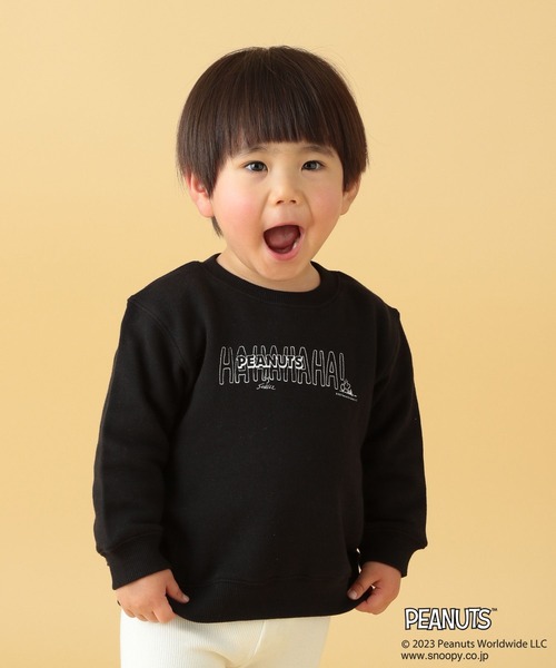 LEPSIM（レプシィム）の「【PEANUTS】プリントスウェット(KIDS)　186681（Tシャツ/カットソー・キッズ・ブラック/オフホワイト・SMALL/MEDIUM）」の15枚目の写真