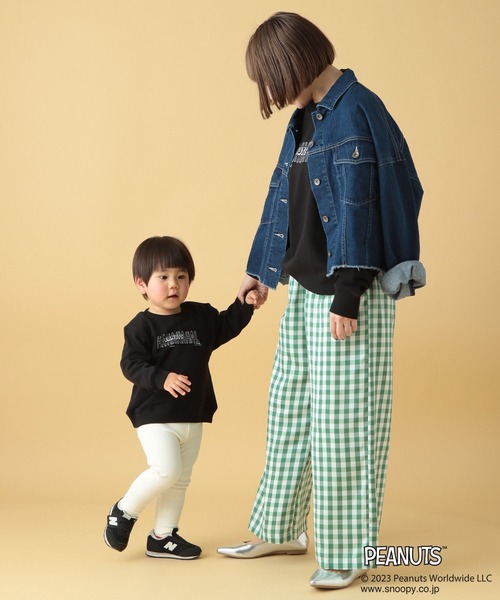 LEPSIM（レプシィム）の「【PEANUTS】プリントスウェット(KIDS)　186681（Tシャツ/カットソー・キッズ・ブラック/オフホワイト・SMALL/MEDIUM）」の10枚目の写真