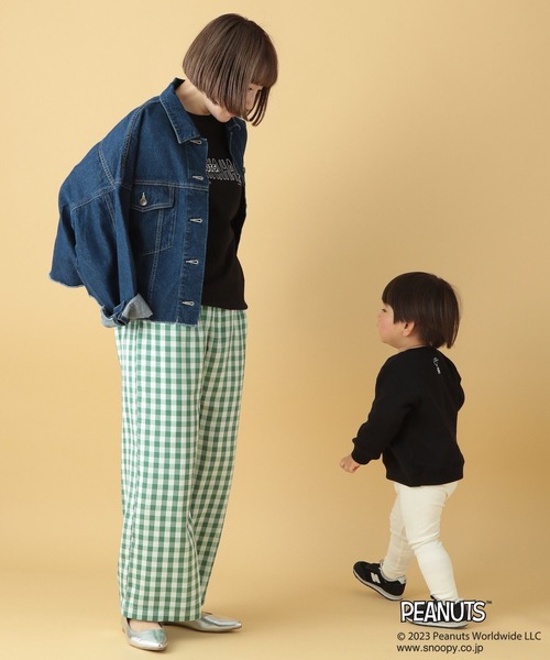 LEPSIM（レプシィム）の「【PEANUTS】プリントスウェット(KIDS)　186681（Tシャツ/カットソー・キッズ・ブラック/オフホワイト・SMALL/MEDIUM）」の21枚目の写真