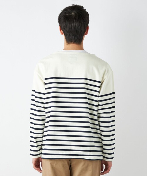 SHIPS any(シップス エニィ)の「SHIPS any: STANDARD ボートネック ボーダー ロンT 2023 <MENS>(Tシャツ/カットソー・メンズ・オフホワイト・6/7/8/9)」の19枚目の写真