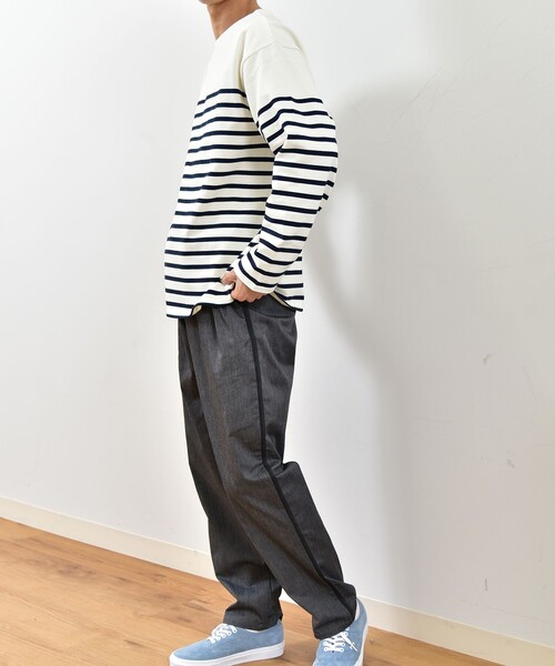 SHIPS any(シップス エニィ)の「SHIPS any: STANDARD ボートネック ボーダー ロンT 2023 <MENS>(Tシャツ/カットソー・メンズ・オフホワイト・6/7/8/9)」の14枚目の写真