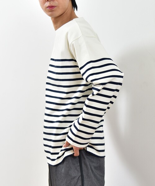 SHIPS any(シップス エニィ)の「SHIPS any: STANDARD ボートネック ボーダー ロンT 2023 <MENS>(Tシャツ/カットソー・メンズ・オフホワイト・6/7/8/9)」の11枚目の写真