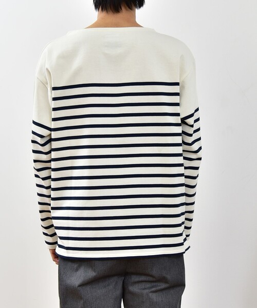 SHIPS any(シップス エニィ)の「SHIPS any: STANDARD ボートネック ボーダー ロンT 2023 <MENS>(Tシャツ/カットソー・メンズ・オフホワイト・6/7/8/9)」の8枚目の写真