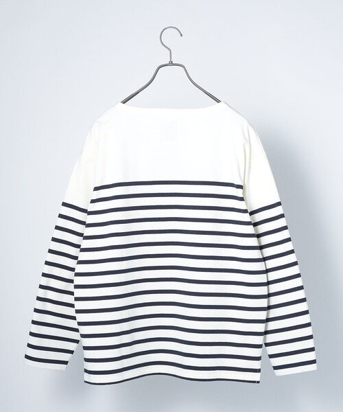 SHIPS any(シップス エニィ)の「SHIPS any: STANDARD ボートネック ボーダー ロンT 2023 <MENS>(Tシャツ/カットソー・メンズ・オフホワイト・6/7/8/9)」の3枚目の写真