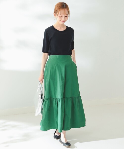 B:MING by BEAMS（ビーミングバイビームス）の「B:MING by BEAMS / ウォッシャブル ニット Tシャツ（Tシャツ/カットソー・レディース・ネイビー/アイボリー/グレー系その他・FREE）」の9枚目の写真