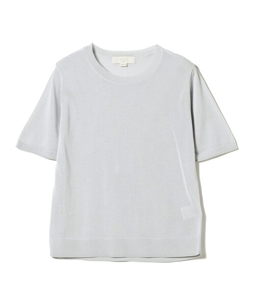 B:MING by BEAMS（ビーミングバイビームス）の「B:MING by BEAMS / ウォッシャブル ニット Tシャツ（Tシャツ/カットソー・レディース・ネイビー/アイボリー/グレー系その他・FREE）」の21枚目の写真