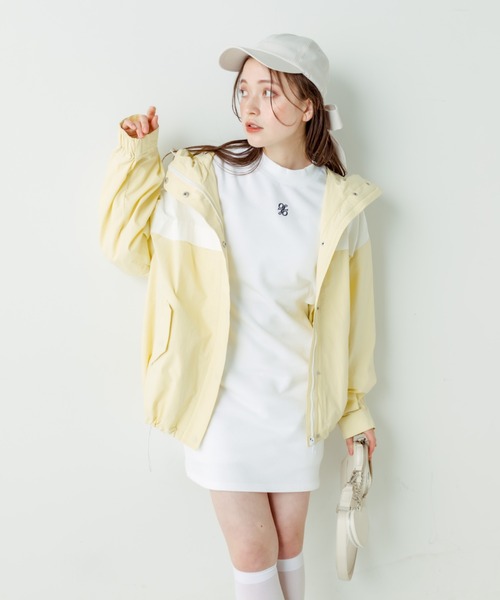 OLIVE des OLIVE(オリーブデオリーブ)の「プチハイスウェットワンピース(ワンピース・レディース・オートミール/オフホワイト/ネイビー・FREE)」の11枚目の写真