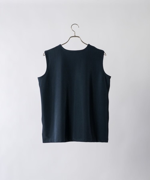 soerte　トリコットピケプリーツタンクトップ　2 TRICOT PIQUE SLEEVELESS PLEATS TANKTOPS / トリコットピケ